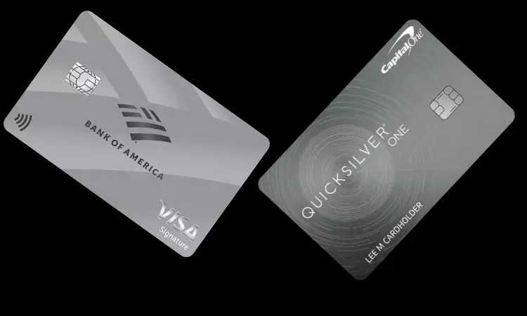 Bank of America Unlimited Cash Rewards credit card vs. Capital One Quicksilver Cash Rewards Credit Card